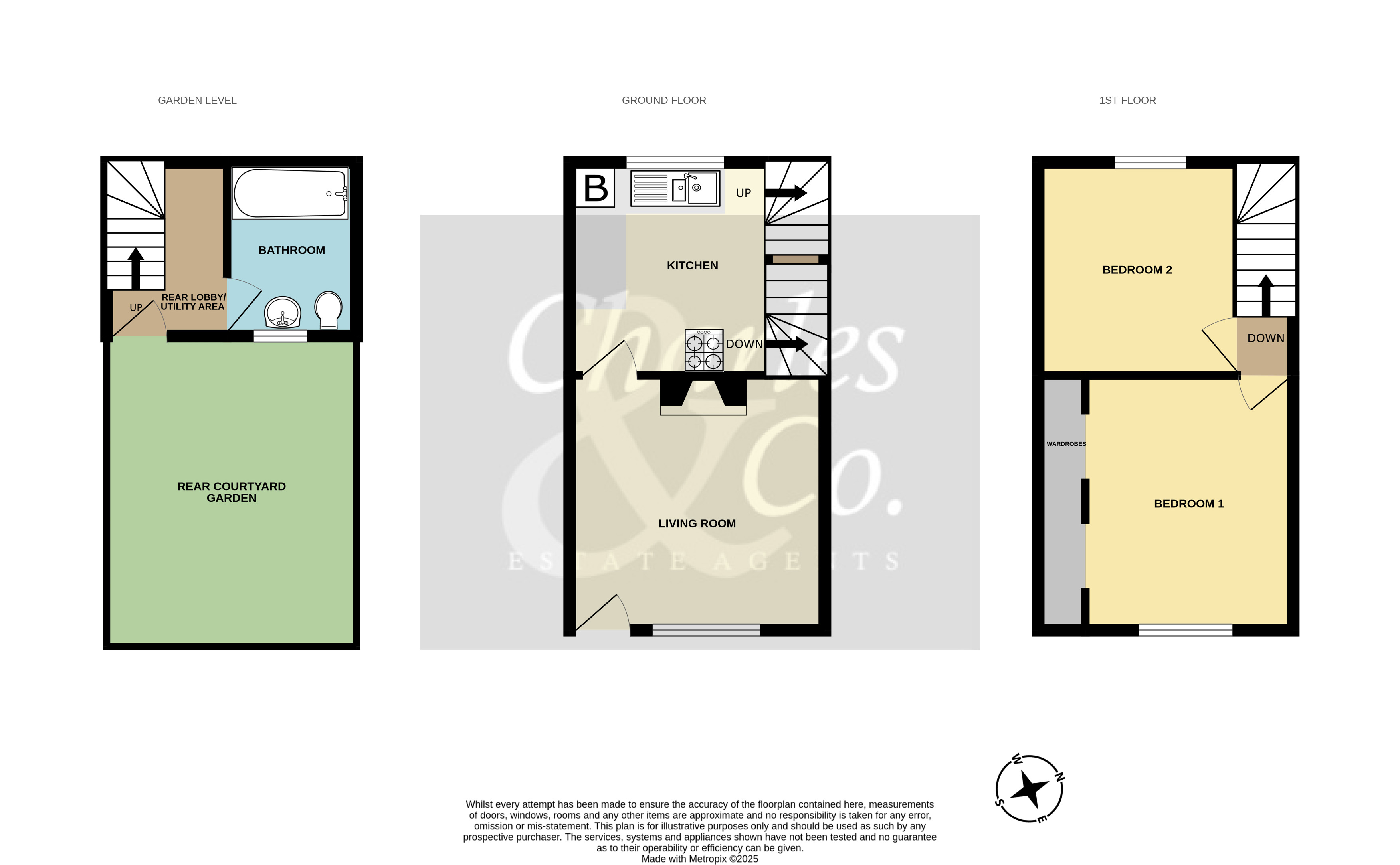 Lot: 170 - TWO-BEDROOM TERRACE HOUSE FOR REFURBISHMENT - Floorplan